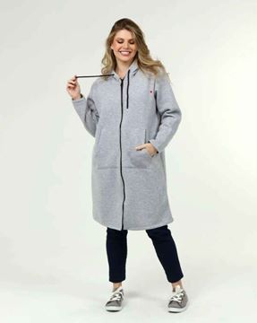 Picture of CURVY GIRL ZIP UP CARDIGAN